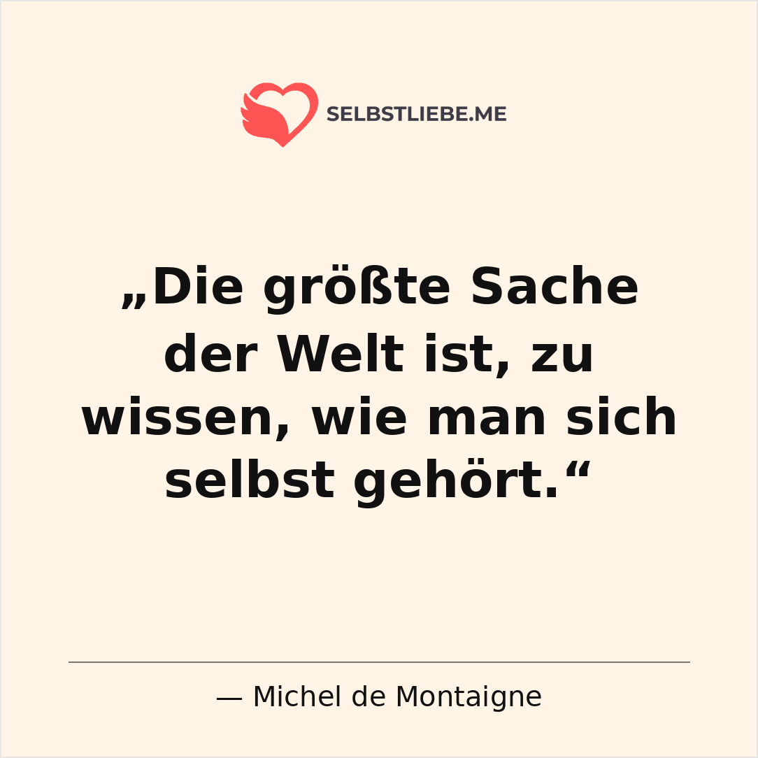 Michel de Montaigne Zitat